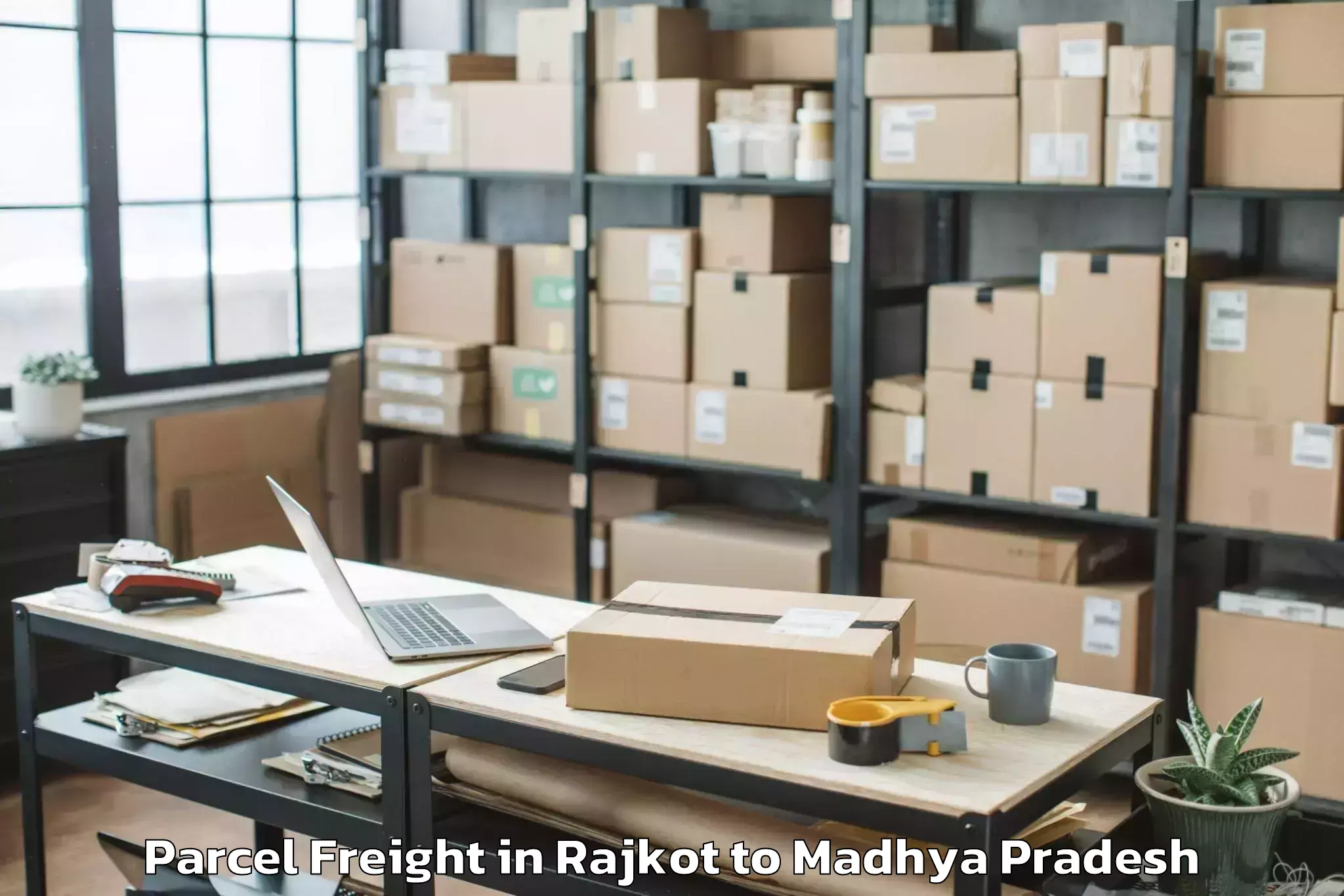 Quality Rajkot to Sailana Parcel Freight